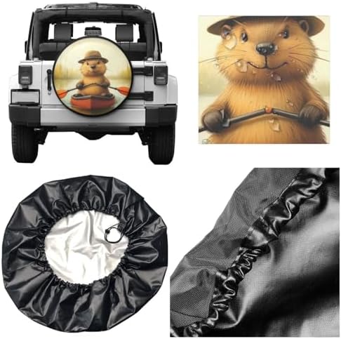 Beaver in The Lake Spare Tire Cover - Image 3