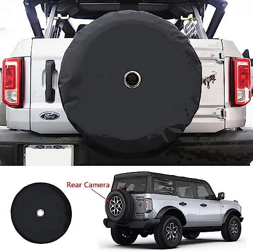 Spare Wheel Cover Leather Black - Image 6