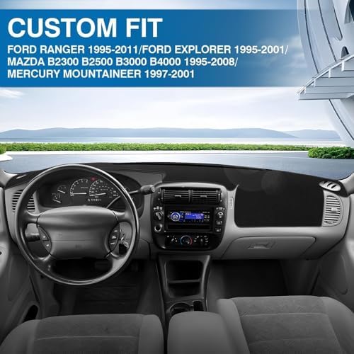 KUST Dash Cover Mat for Ford Ranger 1995-2011/Ford Explorer 1995-2001/Mazda - Image 3