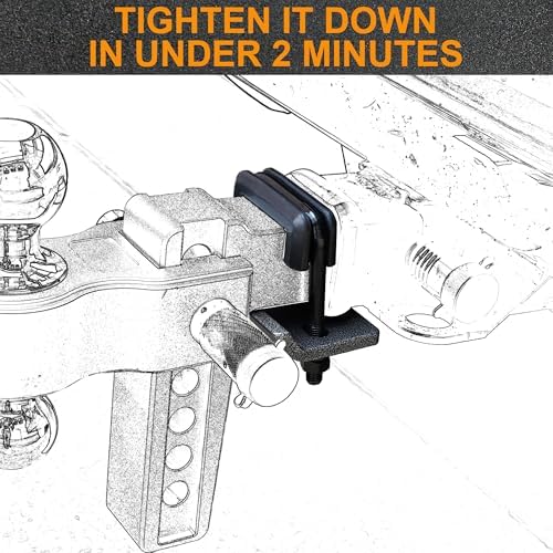 Hitch Tightener, Anti Rattle Stabilizer Clamp 2.5" Hitches - Image 3