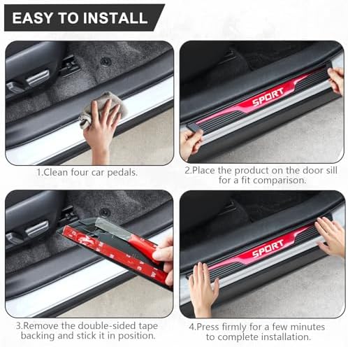 Stainless Steel Car Door Sill Protectors - Image 6