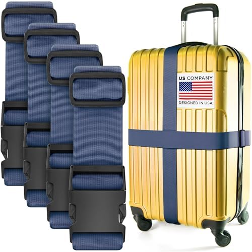Luggage Straps for Suitcases by BlueCosto