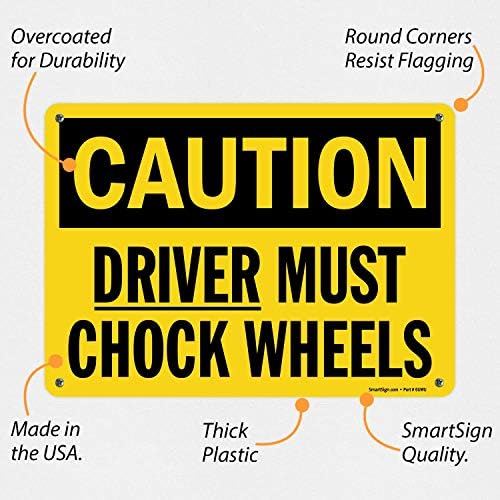 SmartSign 10 x 14 inch “Caution - Image 2