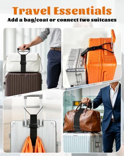 4-Pack Strong Adjustable Luggage Connector Straps - Image 7
