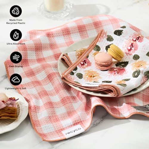 RECYCO Waffle Kitchen Towel Set of 2 - Image 3