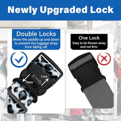 Luggage Straps for Suitcases, Travel Adjustable Belt - Image 3