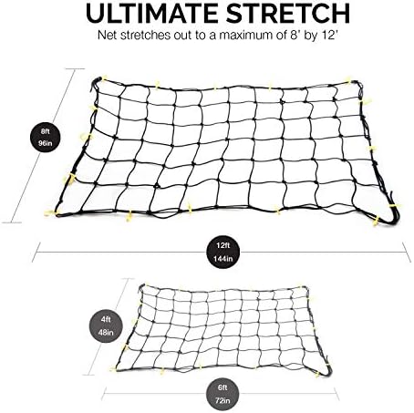 NEIKO 50971A 4'x6' Super Duty Cargo Net, Bungee Net - Image 3