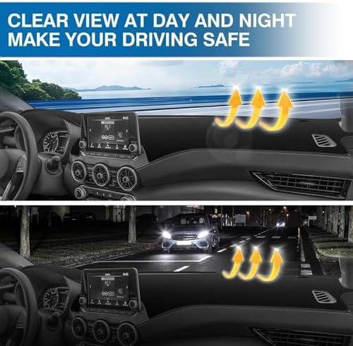 KUST Black Dash Cover for Nissan Sentra 2020-2024 2025 2026 Non-Slip Dashboard - Image 6