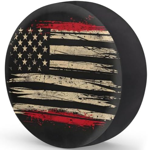 Flag Spare Tire Cover 17in Spare Wheel Covers Tire Storage Cover - Image 2
