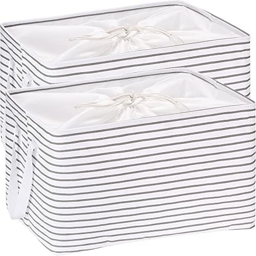 Hinwo 102L XXL Canvas Storage Bin by Hinwo