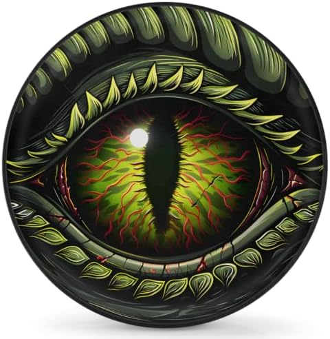 Dragon Eyes Green Spare Tire Cover Dust-Proof Wheel Protector by Unknown