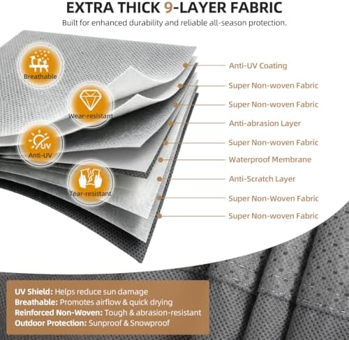 Leader Accessories Windproof 33-35 ft Travel Trailer RV Cover Extra Thick - Image 2