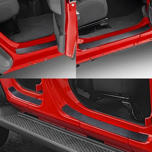 No Adhesive Magnetic Car Door Sill Protector, Anti-Scratch Carbon Fiber Door - Image 6