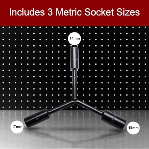 TUSK 3-Way Lug Nut Wrench ATV UTV 14mm - Image 4