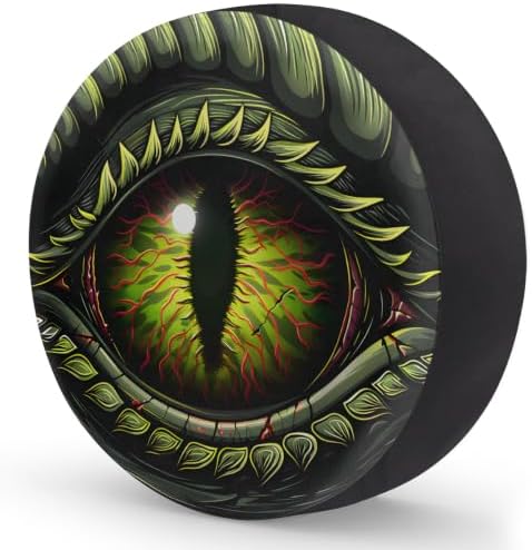 Dragon Eyes Green Spare Tire Cover Dust-Proof Wheel Protector - Image 2