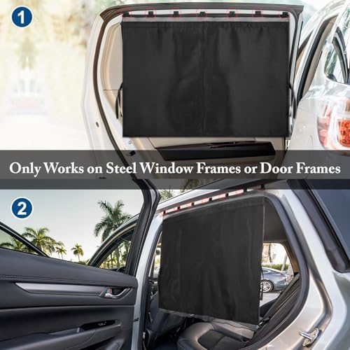 Car Window Shades, 2 Pack Car Sun Shade - Image 4