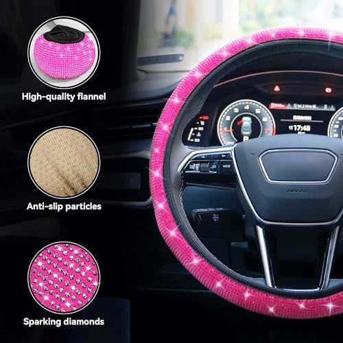 Bling Steering Wheel Cover, Rhinestone Steering Wheel Cover - Image 4