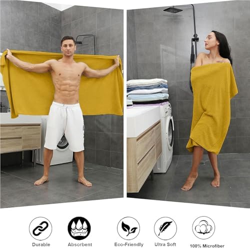 Smuge Extra Large Bath Towel Sheet Set 35x70 Inches - Image 5