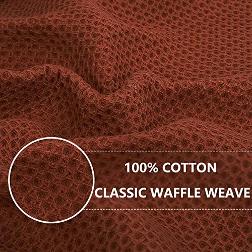 Homaxy 100% Cotton Waffle Weave Kitchen Dish Towels 8-Pack - Image 2