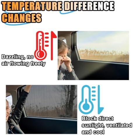 Smilfuy 2 Pack Car Window Shades - Image 4