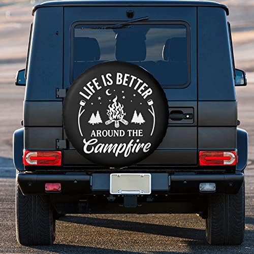 Life is Better Around The Campfire Rv Spare Tire Cover - Image 3