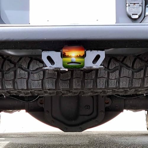 Golf Tube Hitch Cover 2 Inch Sport Golf Ball Grass Hole Sunlight Rubber - Image 6