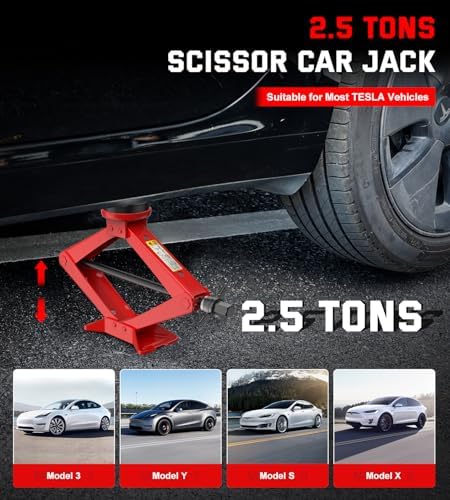 Car Jack Kit 2.5 Ton Scissor Jack - Image 2