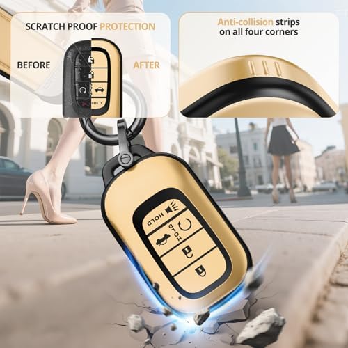 for Honda Key Fob Cover Accessories- Matte TPU Key Fob Cover - Image 6