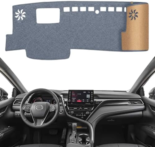 Dashboard Cover Dash Mat Fit for to-yota Camry 2024-2018, Car Dash Board Mat by KEYOOG