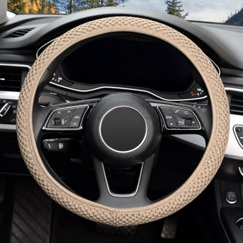 KAFEEK Elastic Stretch Steering Wheel Cover, Universal 15 Inch - Image 2