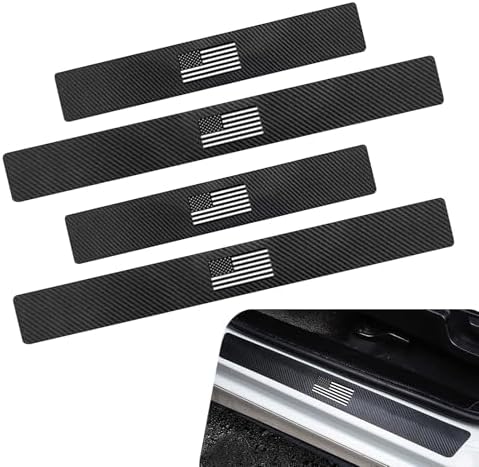 4PCS Car Door Sill Protector, American Flag Car Door Edge Protector by Unknown