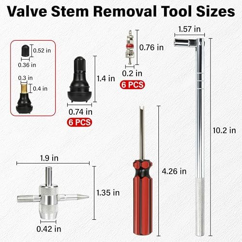 ecocstm Valve Stem Puller Installer Tool, Tire Valve Stem Removal Tool Kit - Image 2