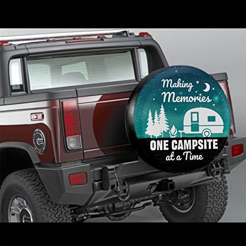 Making Memories One Campsite of A Time Spare Tire Cover Tree 14 Inch - Image 2