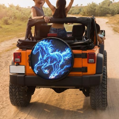 Delerain Horse Spare Tire Covers Waterproof Dust-Proof Spare Wheel Cover - Image 4