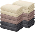 Kitinjoy 100% Cotton Waffle 12-Pack Kitchen Towels, Mixed Color by Kitinjoy