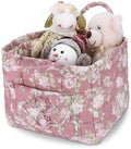 Storage Basket Boho Fabric Large Collapsible Floral Laundry Nursery Hamper by Ankick
