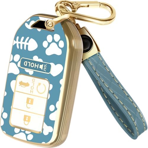 Lucrum Compatible with Honda Key Fob Cover & Keychain by Lucrum