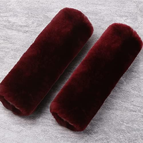 OGLAND 2 Pack Sheepskin Car Seat Belt Cover Pads | Wool Seatbelt Cushions by OGLAND