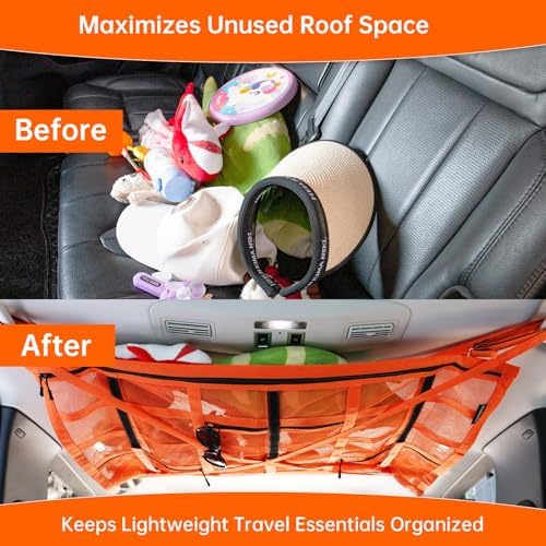 Extra Large Car Ceiling Cargo Net 39.3" x 23.6" - Image 3