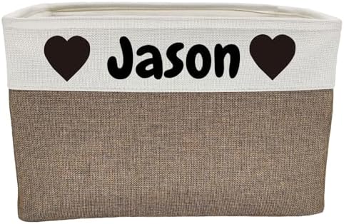 Large Personalized Dog Toy Basket Custom Dog Toy Box Foldable Dog Gift - Image 7