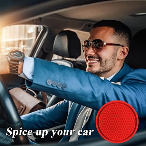 4 Pack Car Coasters, 2.75inch Universal Non-Slip Car Cup Holder Coaster - Image 7