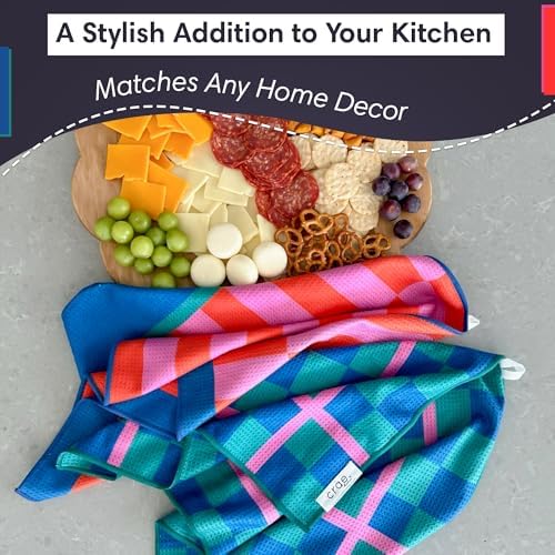 Double-Sided Microfiber Hand Towels, Waffle Kitchen Towels Set - Image 5