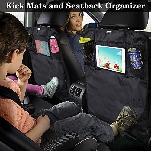Meolsaek Kick Mats Back Seat Protector, Waterproof Oxford Seat Back Protector - Image 7