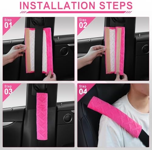 JUSTTOP 2-Pack Universal Car Seat Belt Pads Cover - Image 5