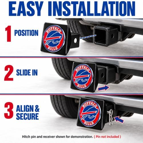 Buffalo Bills Trailer Hitch Cover - Image 5