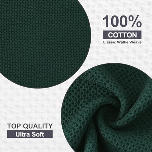 Kitinjoy Cotton Waffle 6-Pack Kitchen Towels - Image 2