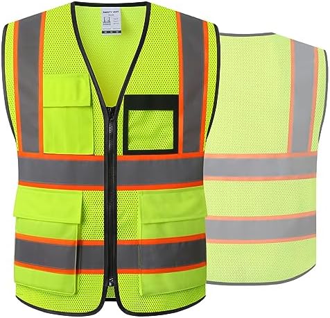 Hi Vis Reflective Safety Vest for Men Women by Ekkosafety