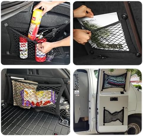 2 Layer Small Cargo Net, Cargo Storage Pocket Net, Mesh Elastic Pouch Organizer - Image 6