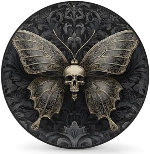 Black Skull Spare Tire Cover Dust-Proof Wheel Protector by Unknown