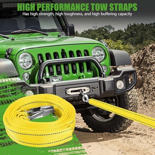 2 Pack Tow Straps Rope Heavy Duty - Image 5